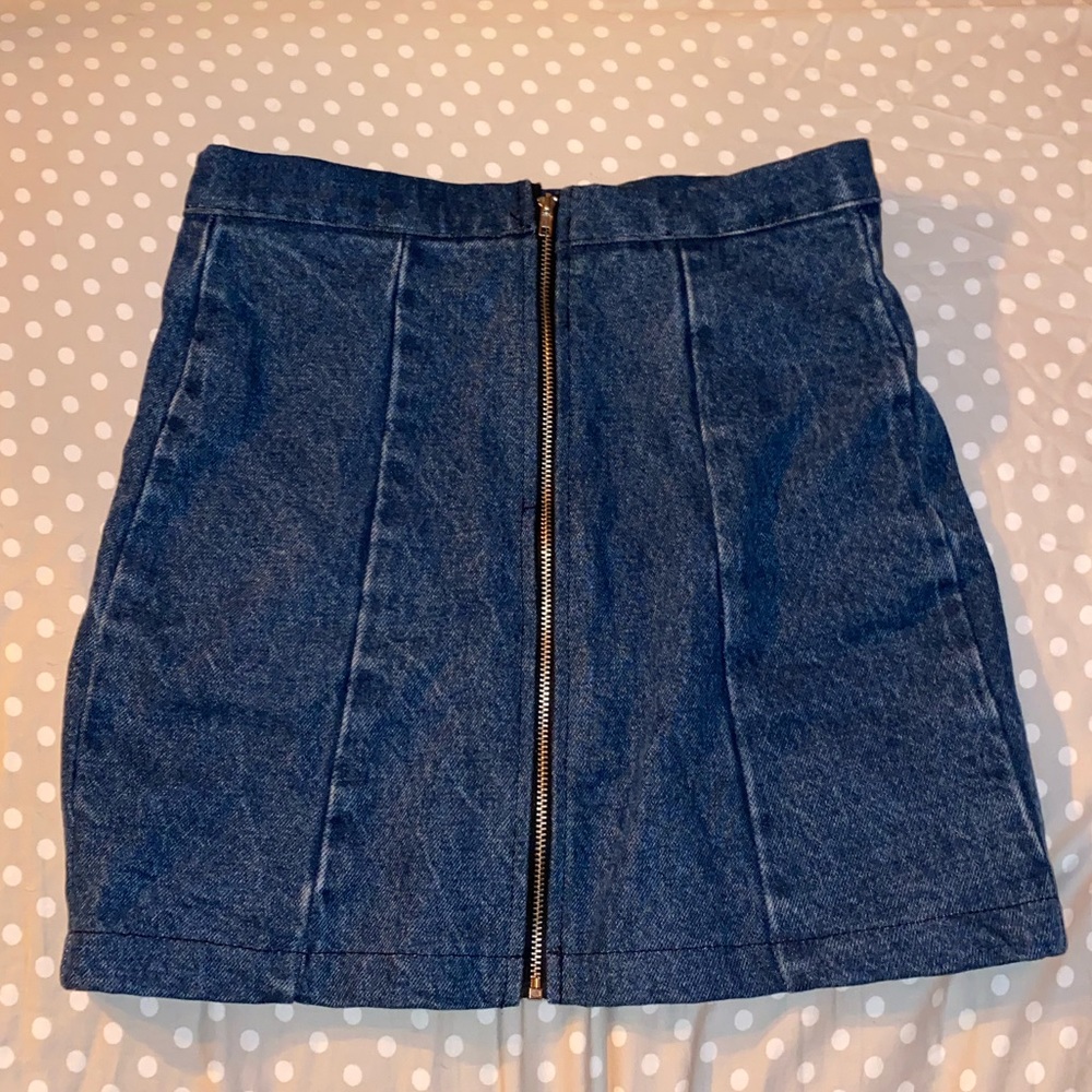 Brandy Melville Jean Skirt with Zipper